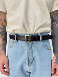 Cintura Classic Moro Fibbia Dorata