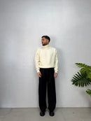 MAGLIONE COLLO ALTO LANA MOHAIR