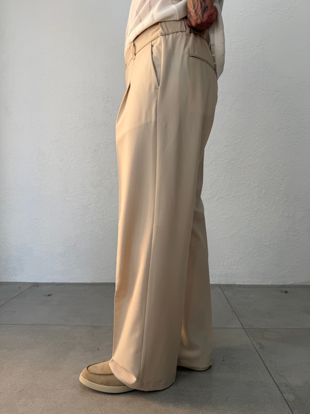 PANTALONE KARL BOTTONE E MOLLA