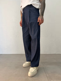 PANTALONE VITA ALTA CHAMBRAY