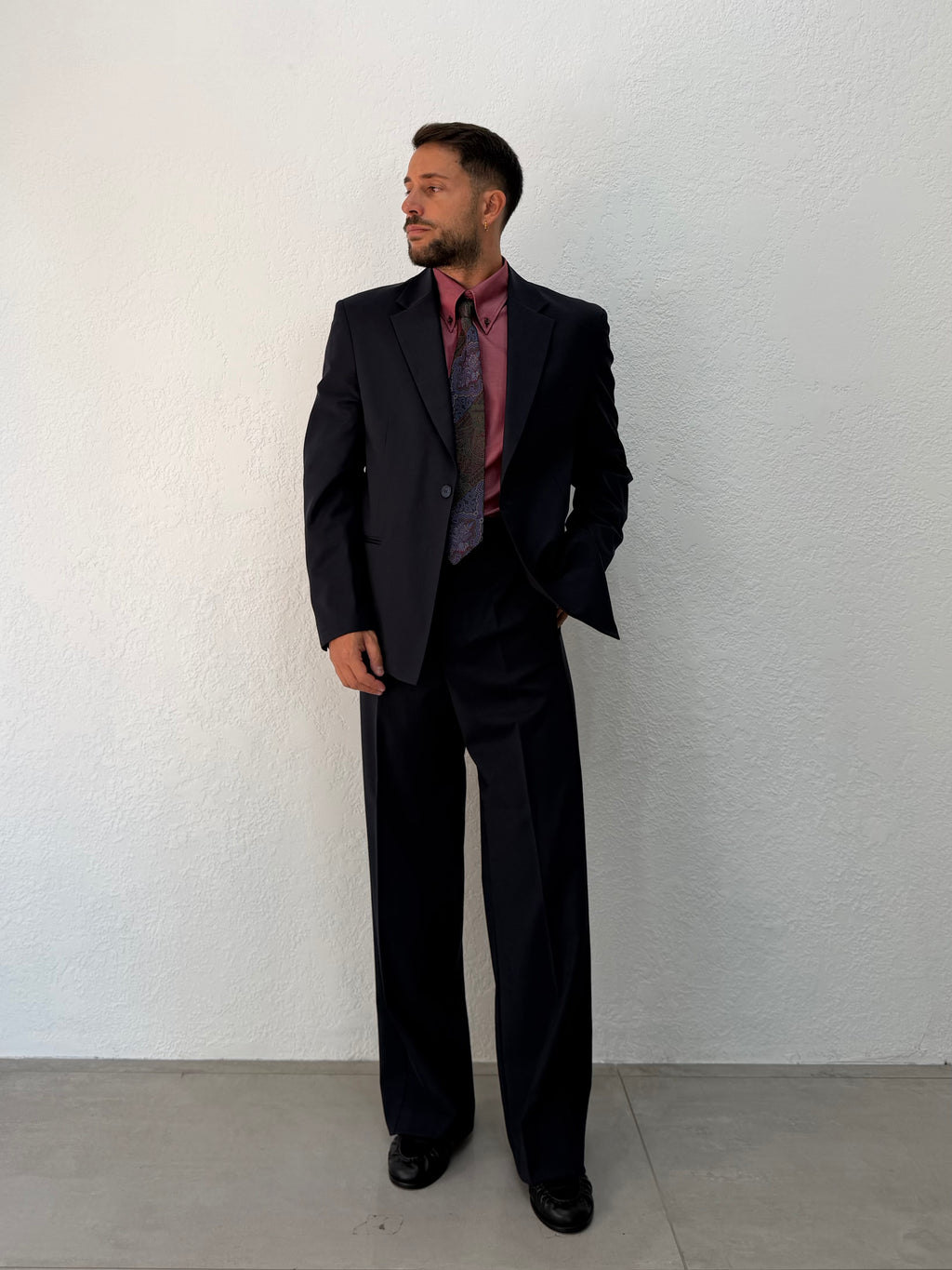 BLAZER DENZEL RELAXED MONOPETTO BLU SCURO