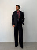 BLAZER DENZEL RELAXED MONOPETTO BLU SCURO