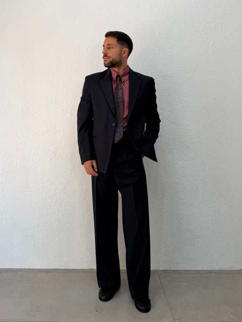 BLAZER DENZEL RELAXED MONOPETTO BLU SCURO