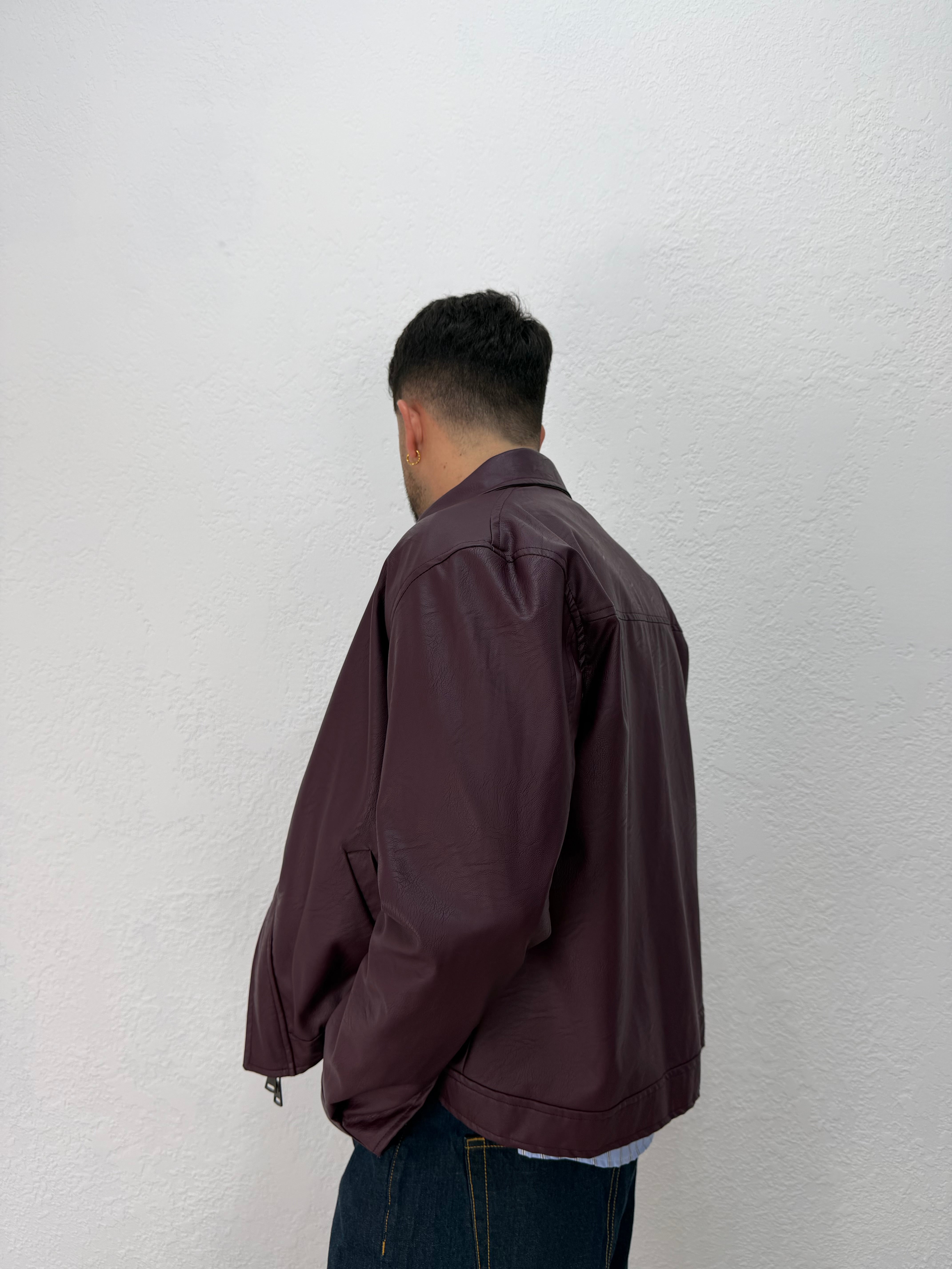 JACKET EFFETTO PELLE