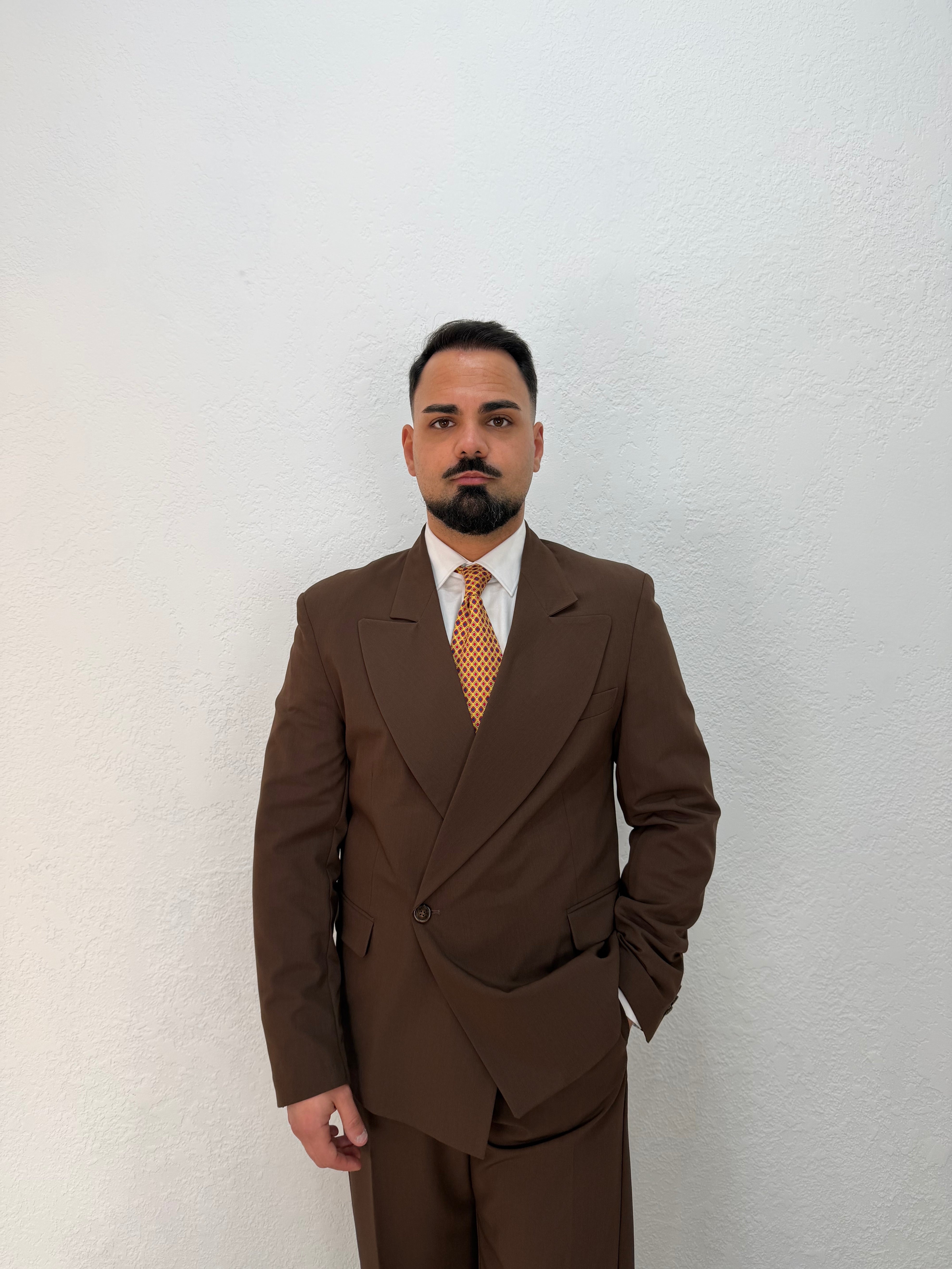 GIACCA DENZEL DOPPIOPETTO MARRONE