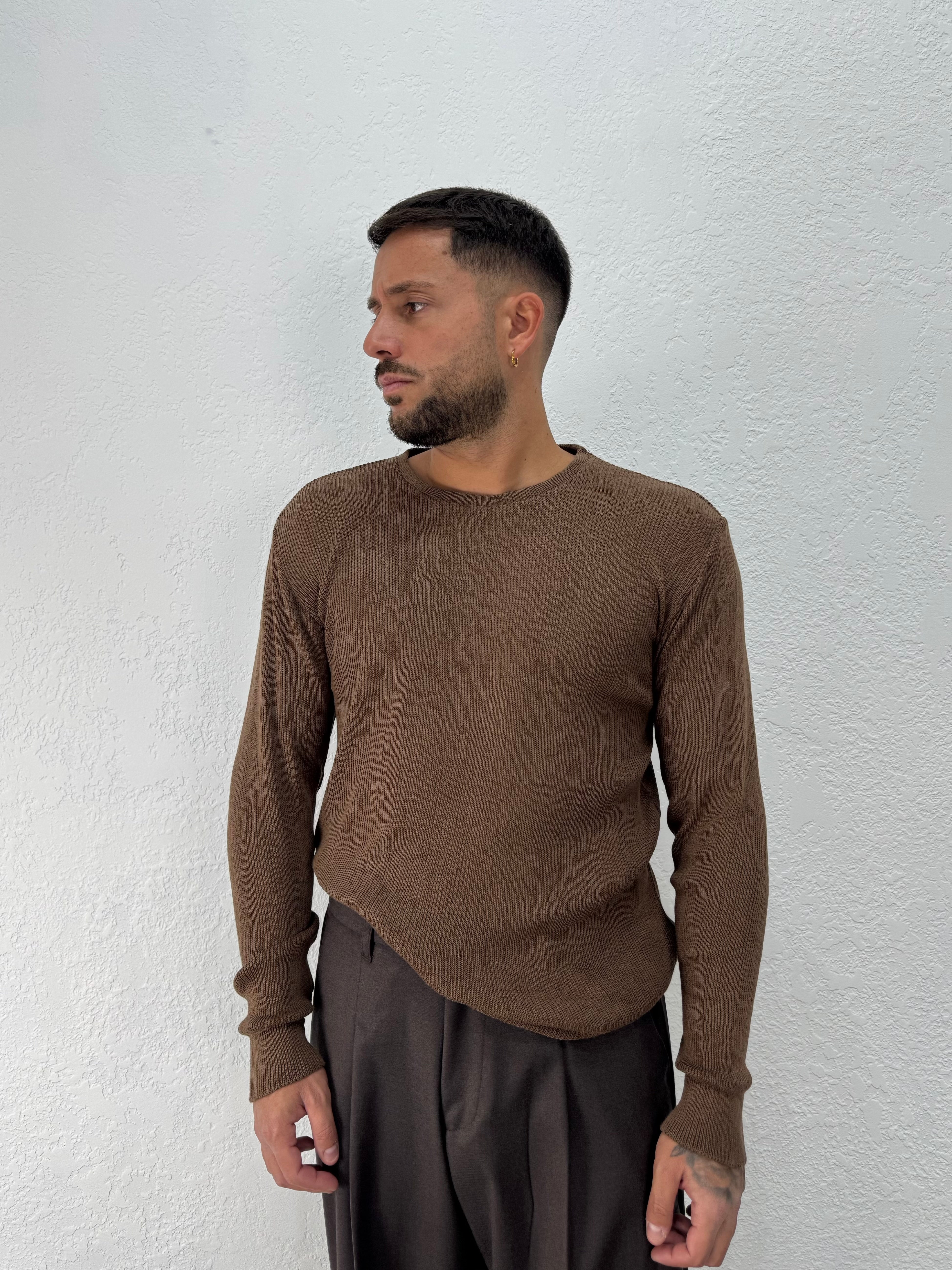 MAGLIA MISTO LANA STRUTTURATA