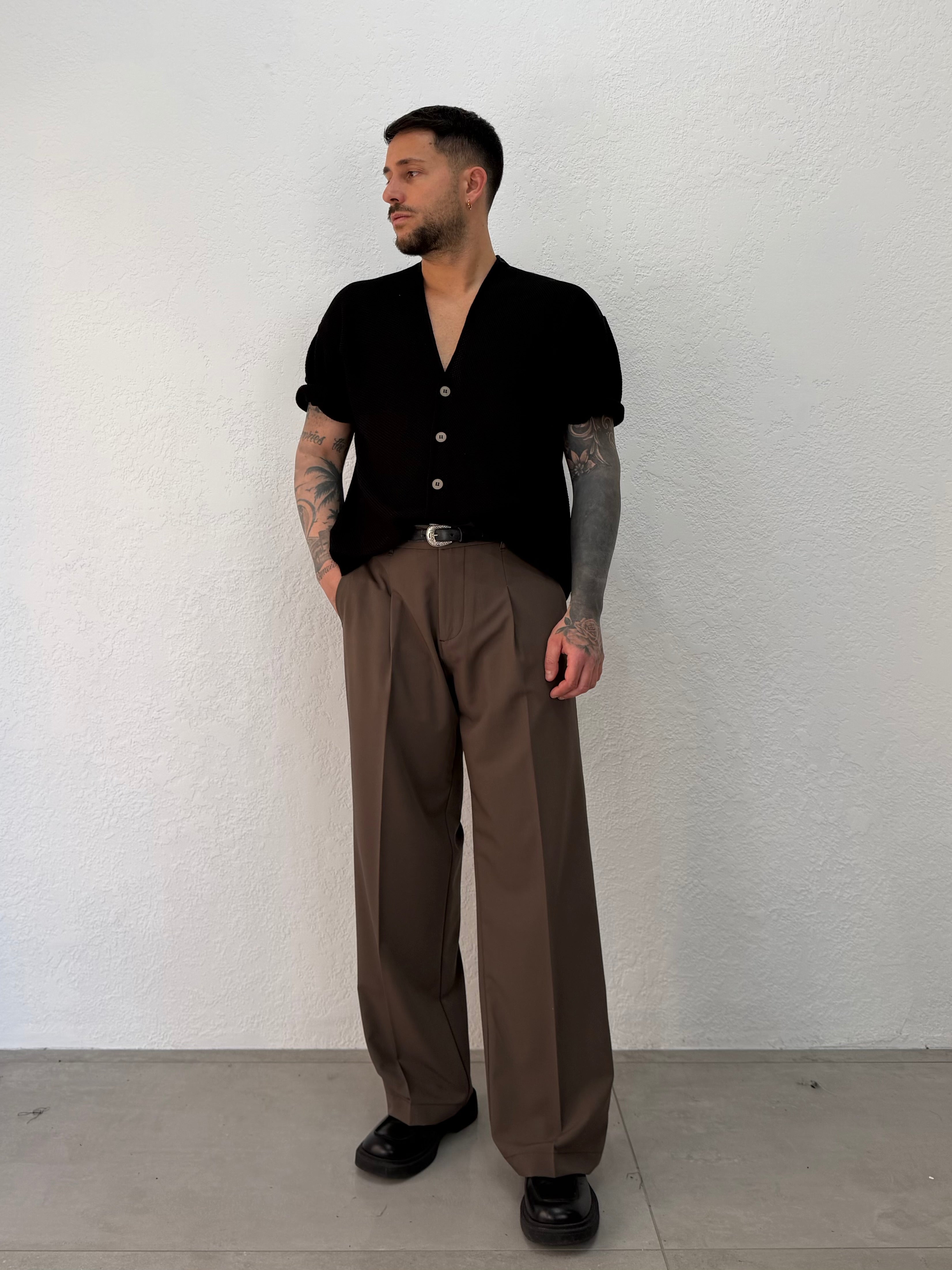 PANTALONE KARL BOTTONE E MOLLA