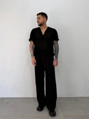 PANTALONE KARL BOTTONE E MOLLA