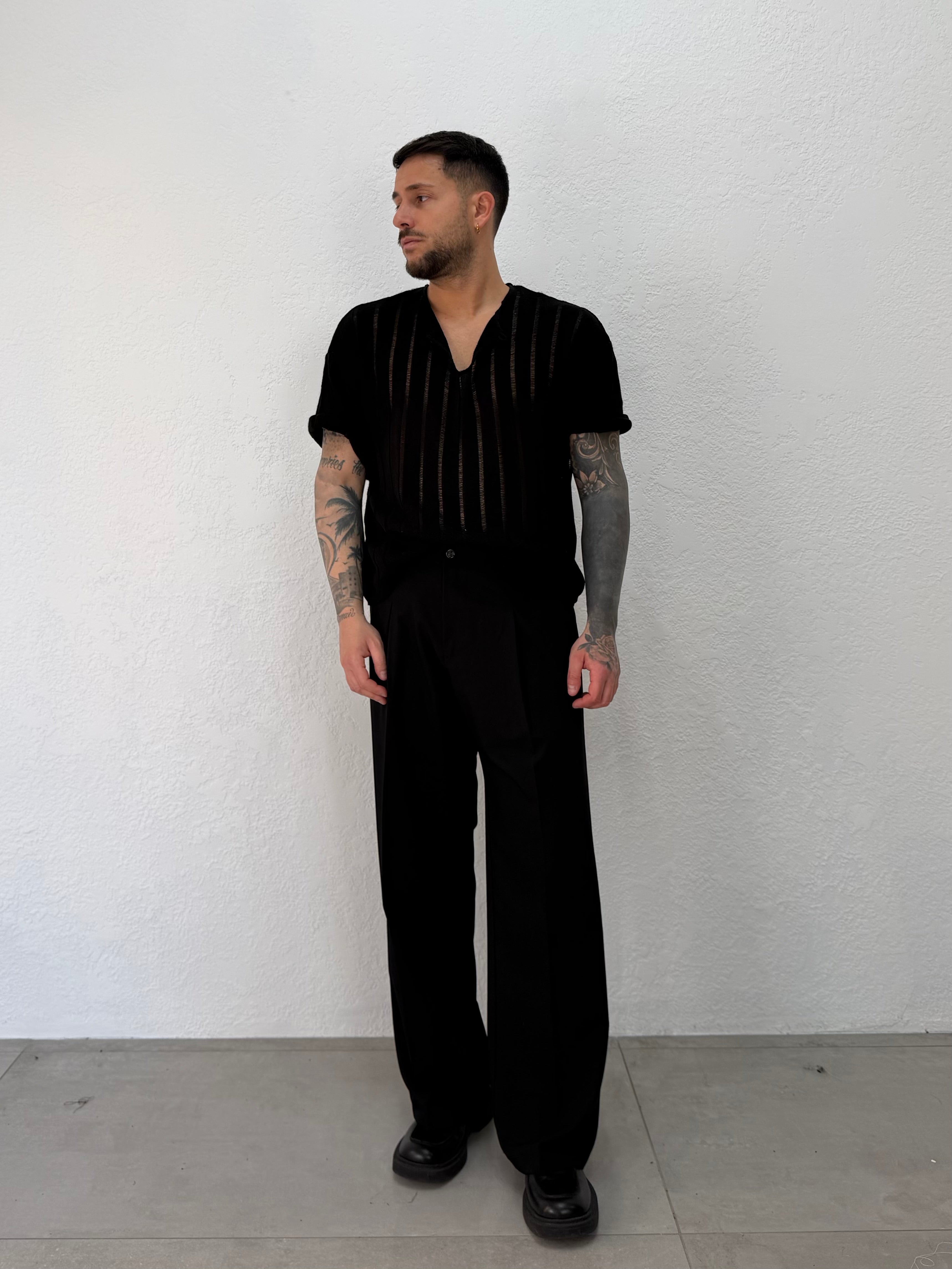 PANTALONE KARL BOTTONE E MOLLA