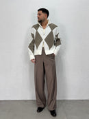 CARDIGAN FULL ZIP ROMBO