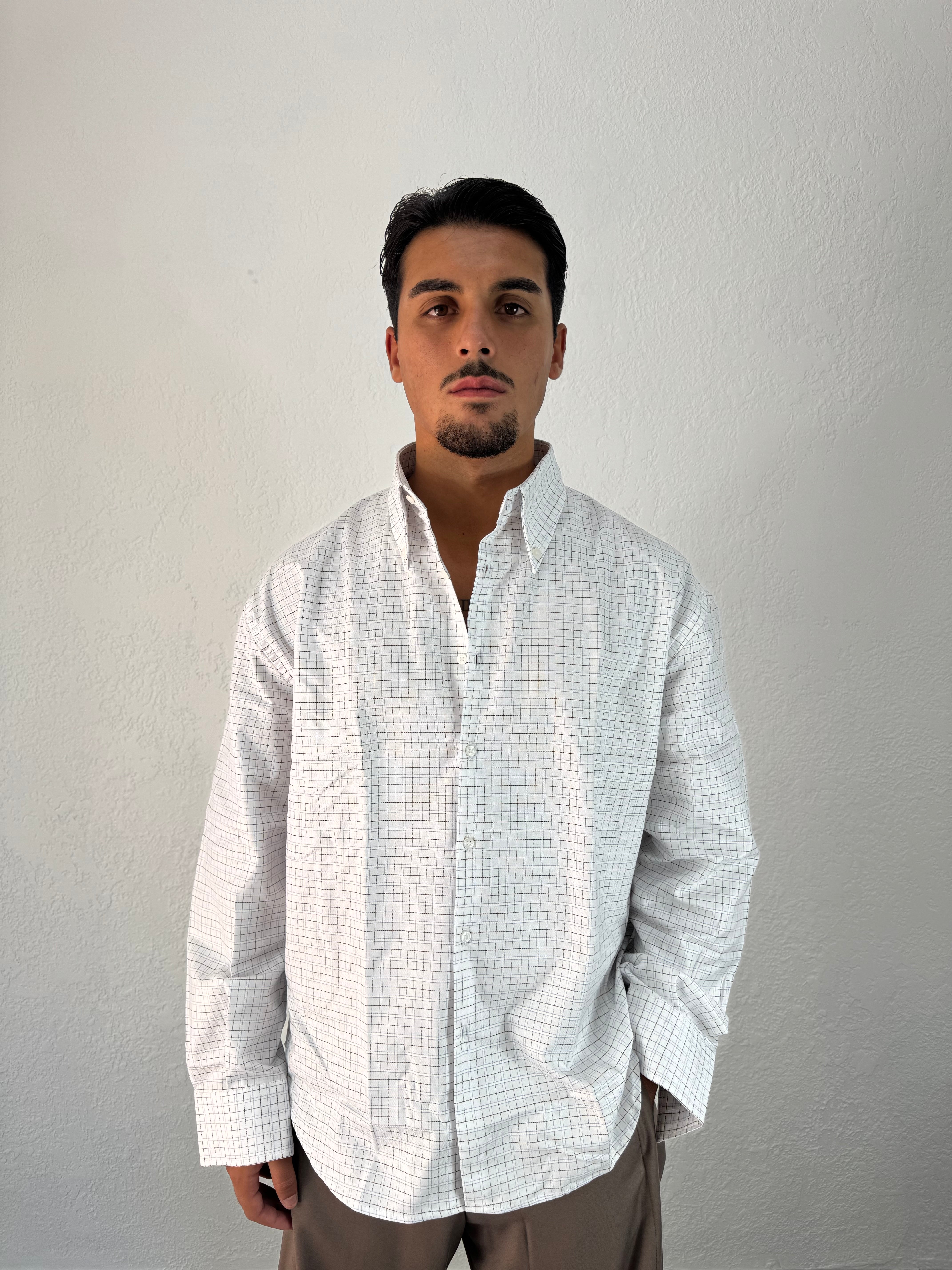 CAMICIA INUSUAL QUADRI CON RICAMO