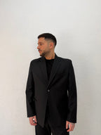 BLAZER DENZEL RELAXED MONOPETTO NERO