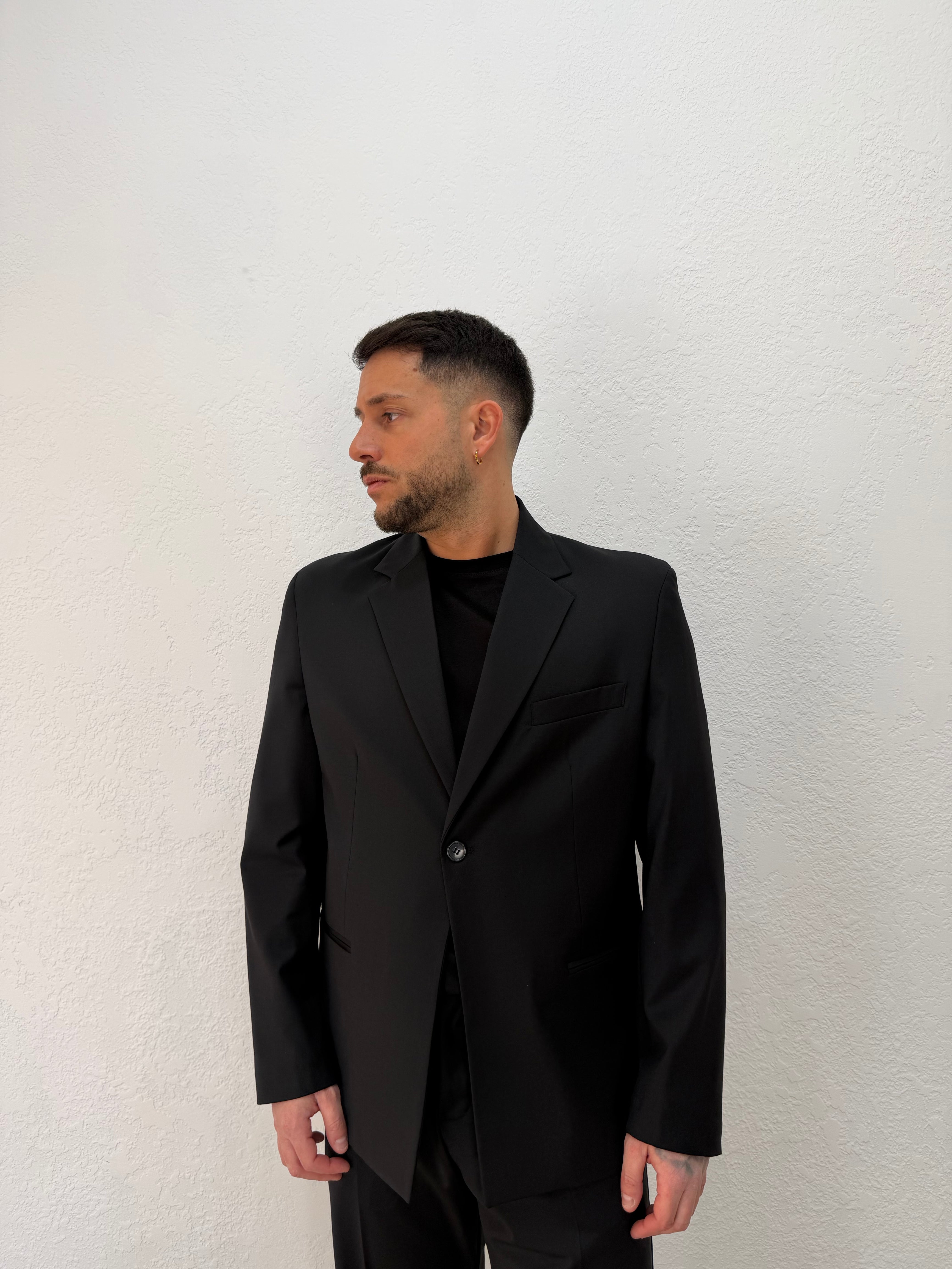 BLAZER DENZEL RELAXED MONOPETTO NERO
