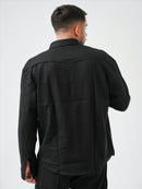 CAMICIA SAFARI CON TASCONI LINO