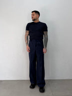 T-SHIRT IN COTONE ELASTICO DOPPIO RITORTO