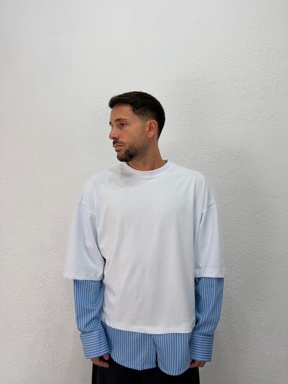 T-SHIRT LONG SLEEVE CON CAMICIA