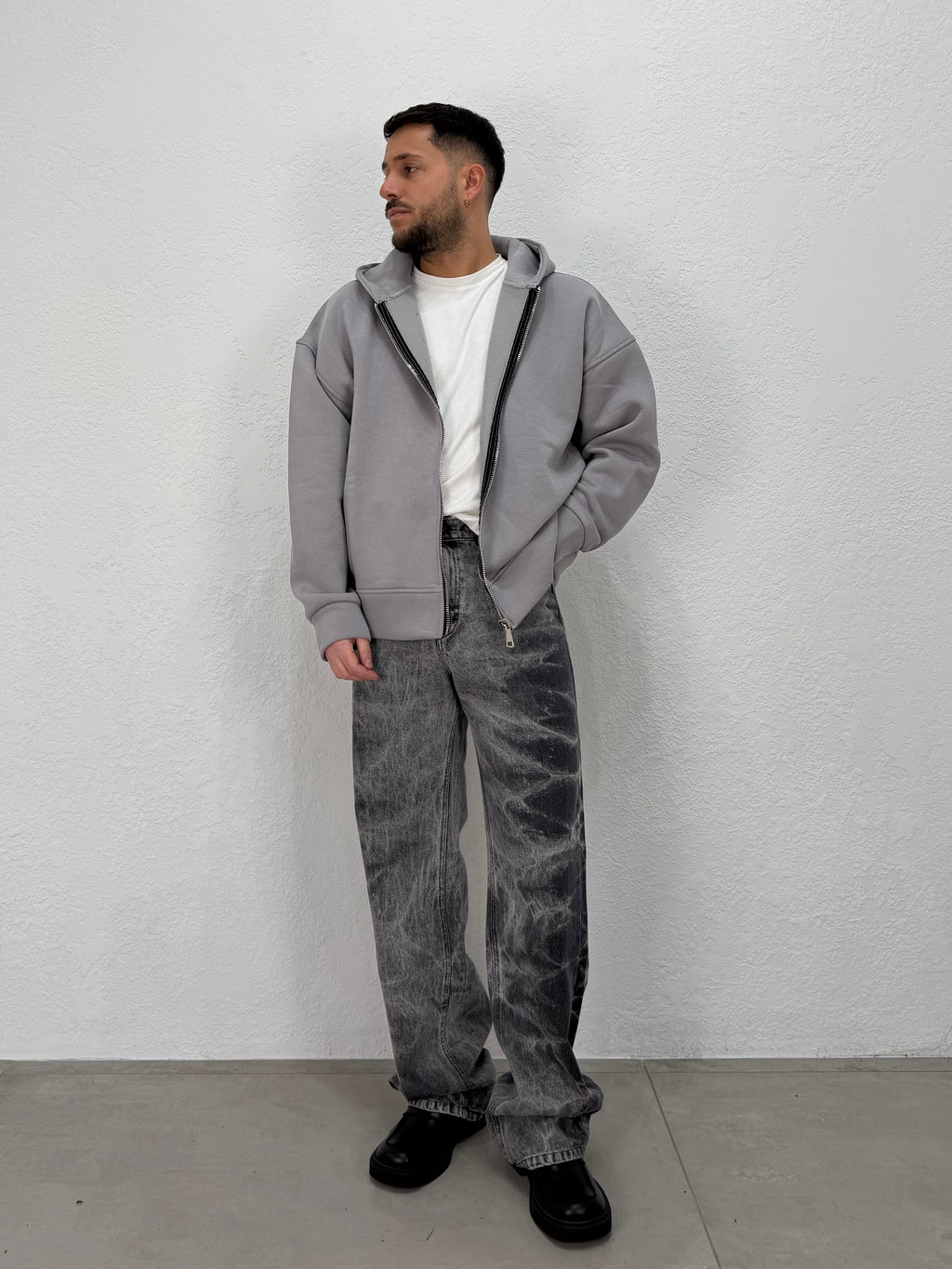 FELPA OVER CON ZIP