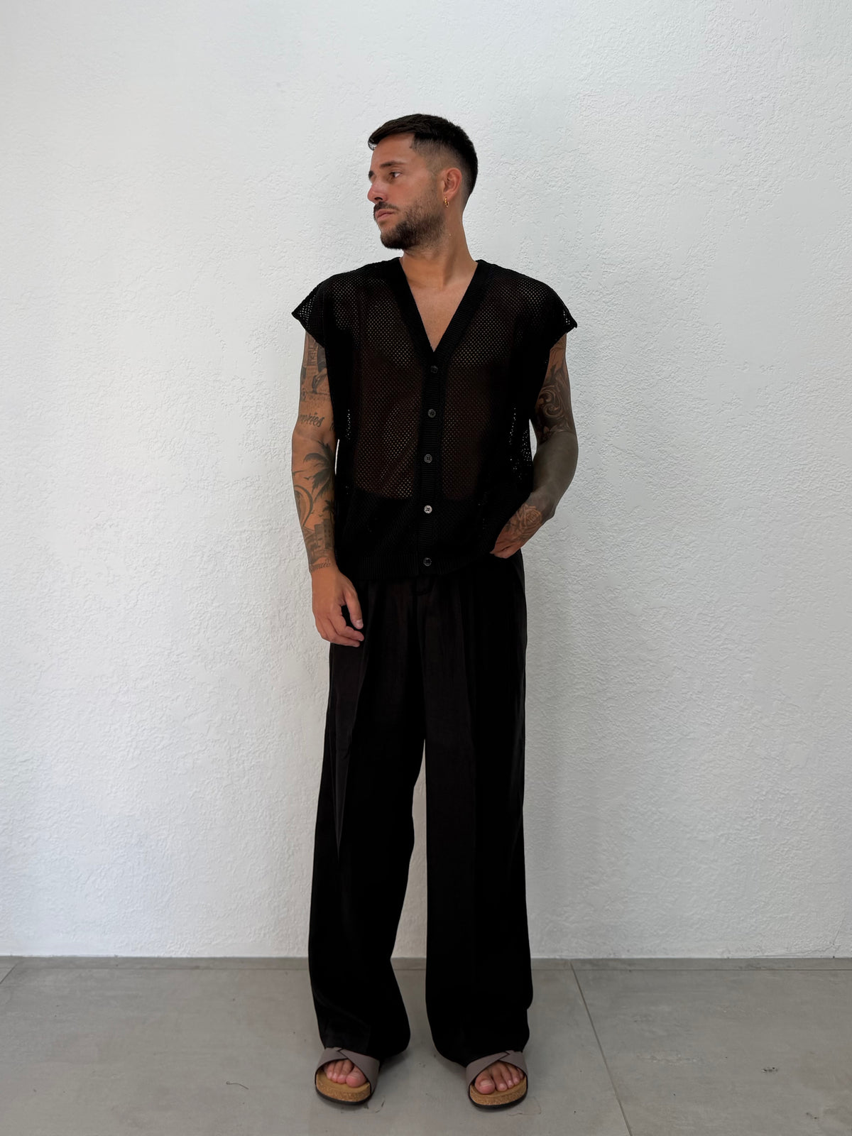 CARDIGAN OVER SMANICATO