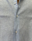 Camicia Over Lino 100% Rigo Stretto Celeste