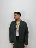 GIACCA DENZEL CROPPED VERDE SCURO