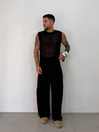 MAGLIA SMANICATO TRAFORATA