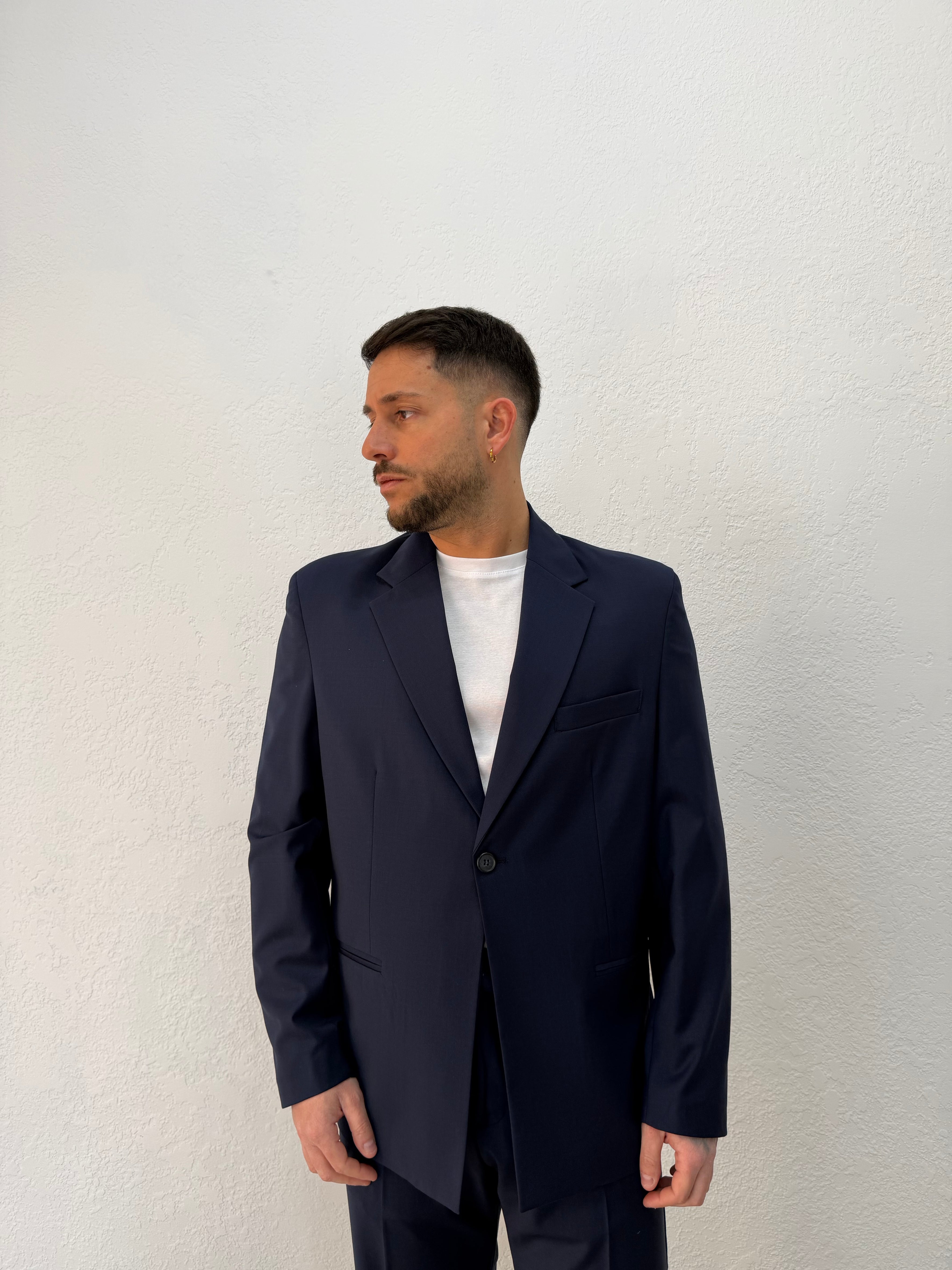 BLAZER DENZEL RELAXED MONOPETTO BLU SCURO