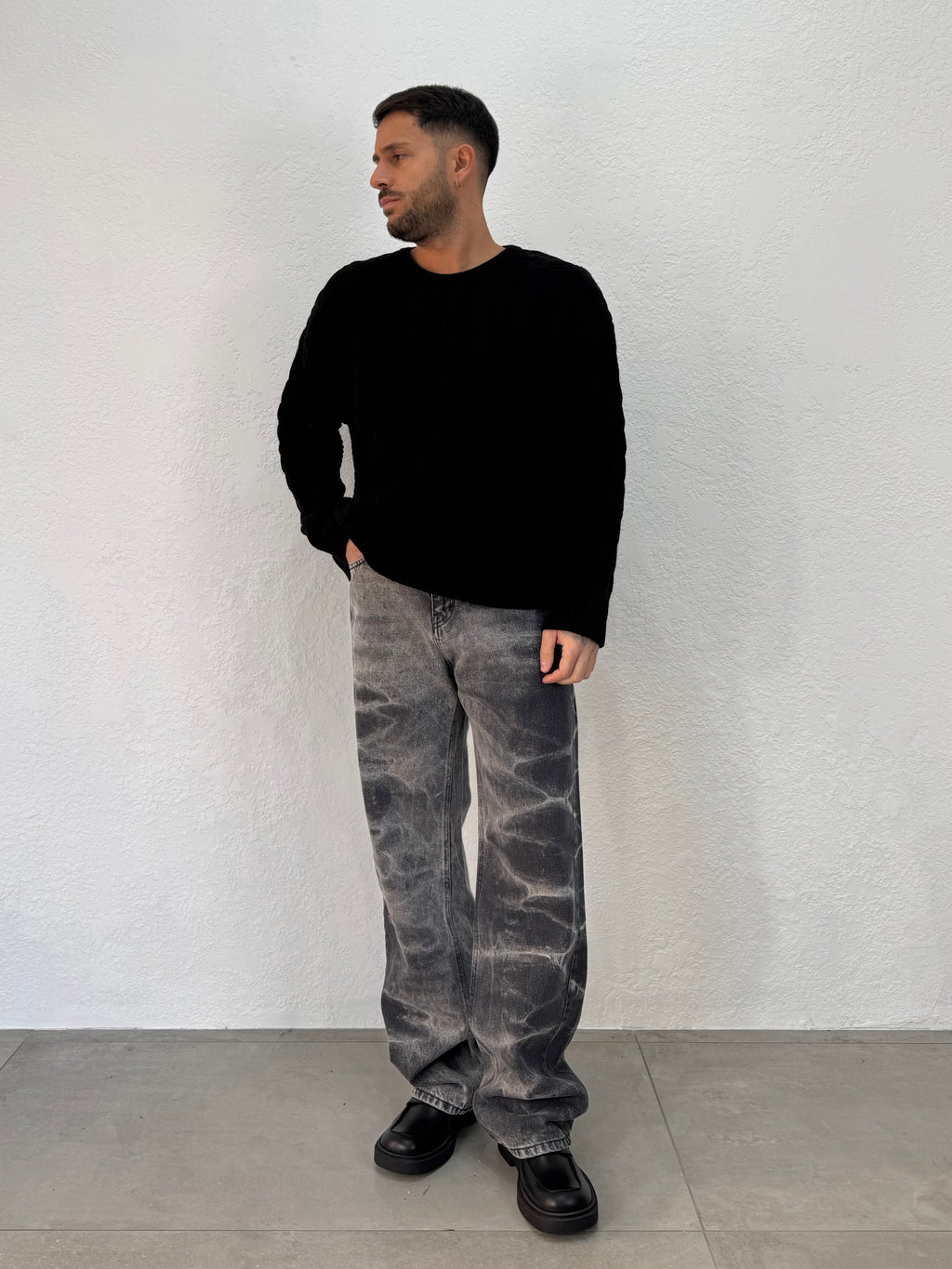 MAGLIONE TRECCIA CROPP