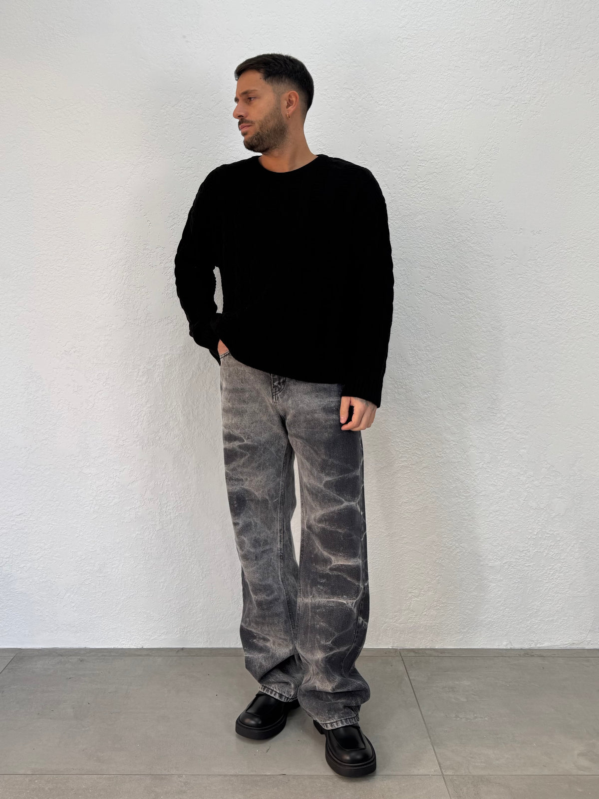 MAGLIONE TRECCIA CROPP