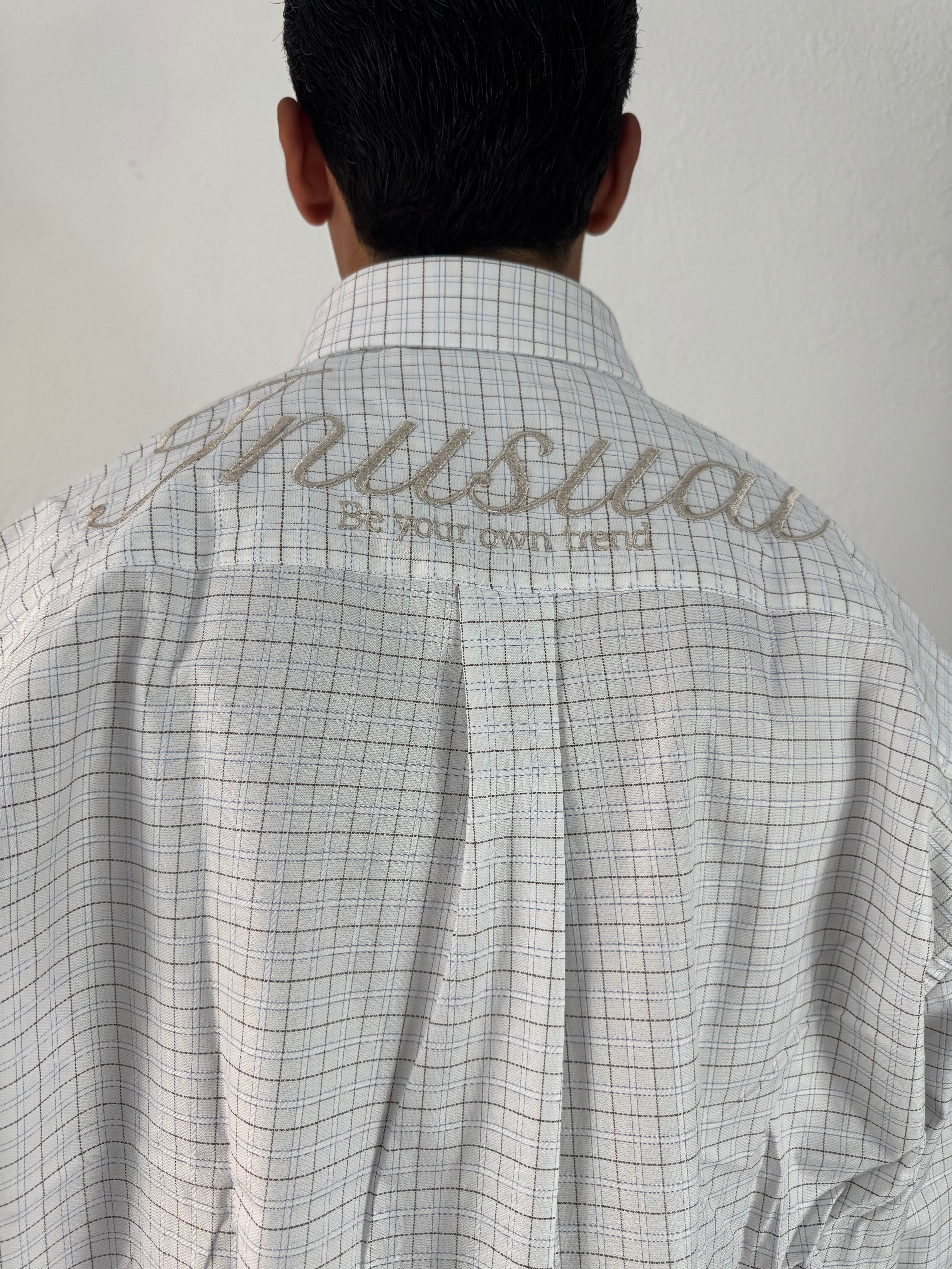 CAMICIA INUSUAL QUADRI CON RICAMO