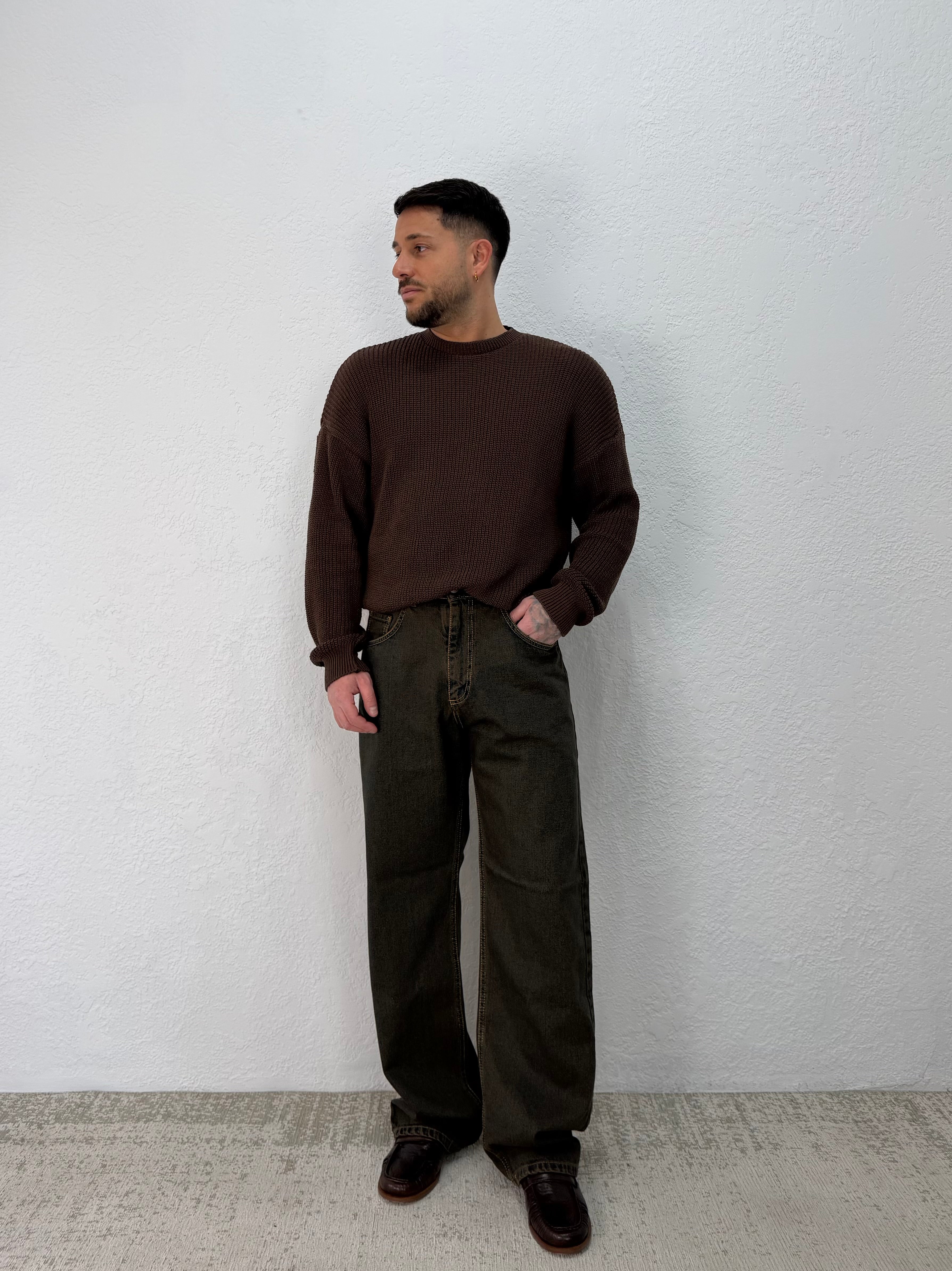 MAGLIA IN FILO MANICA LUNGA