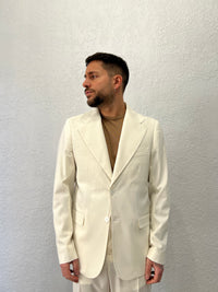 Giacca Monopetto Crema