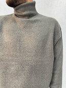 MAGLIONE COLLO ALTO LANA MOHAIR