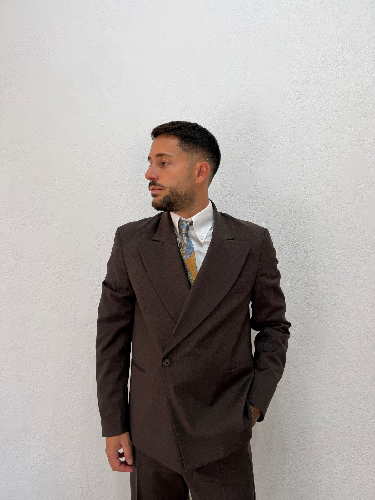 GIACCA DENZEL DOPPIOPETTO MORO
