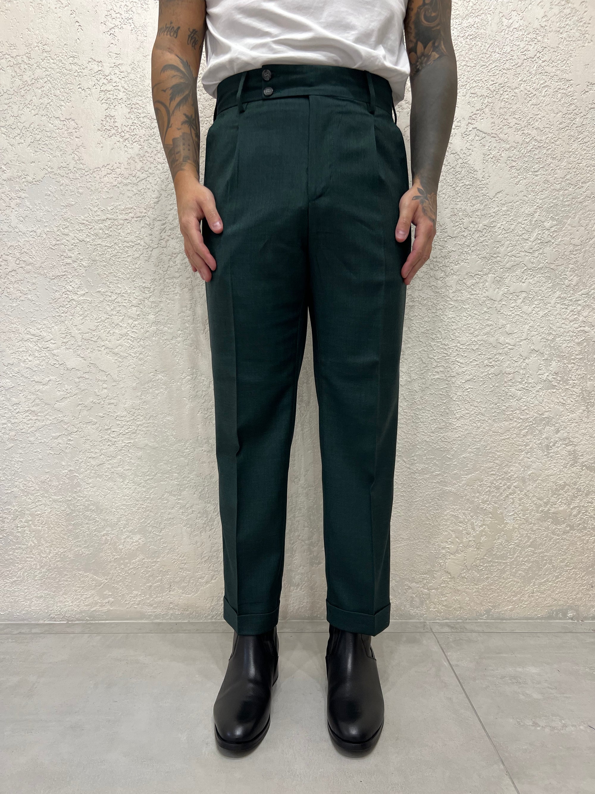 Pantalone Smith Tramato Verde