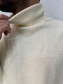 MAGLIONE COLLO ALTO LANA MOHAIR