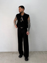 SMANICATO IN FILO CON COLLETTO