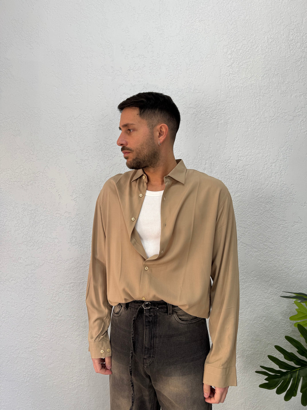 CAMICIA IN VISCOSA OVER