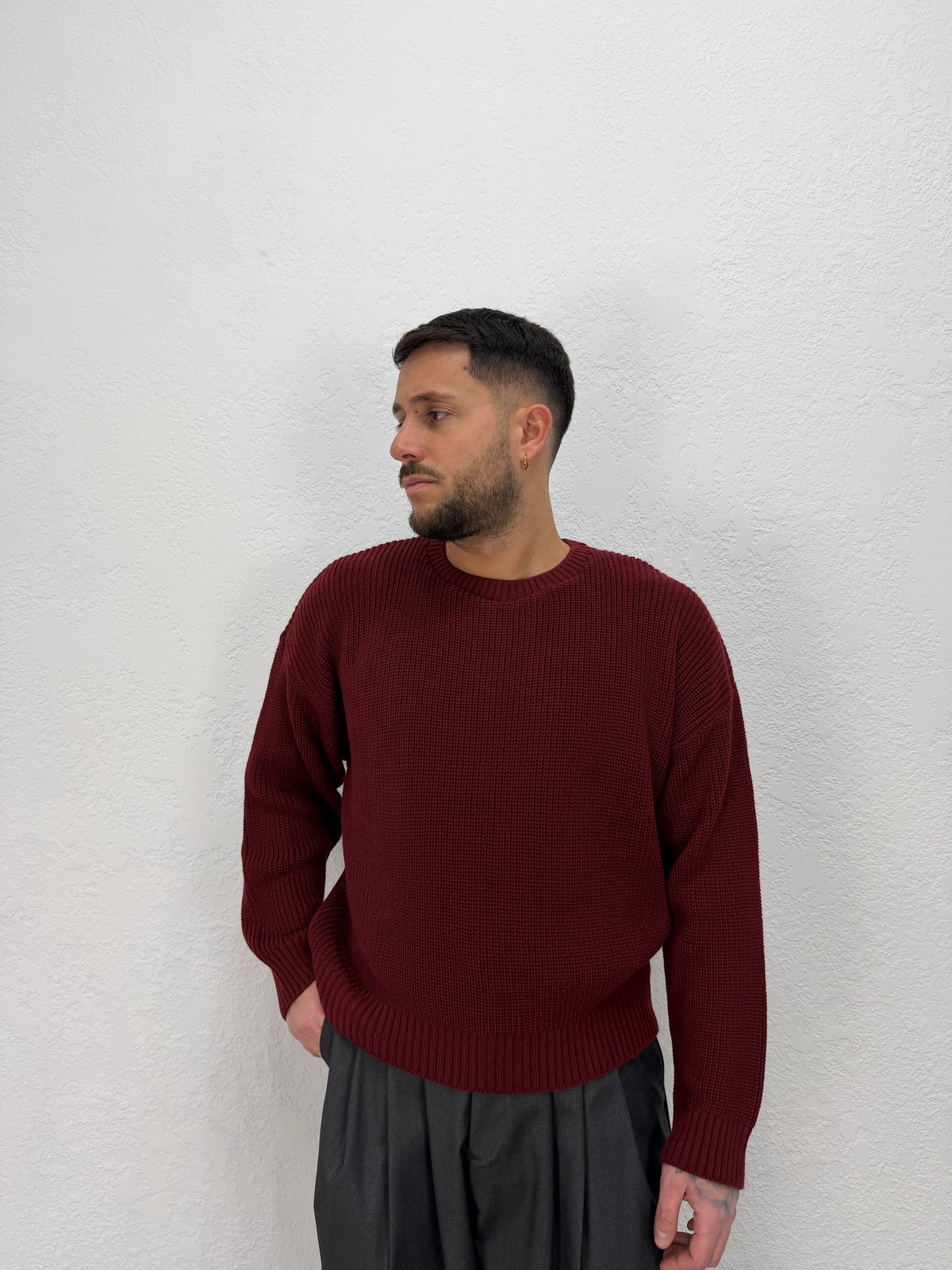 MAGLIONE GIROCOLLO CROPP
