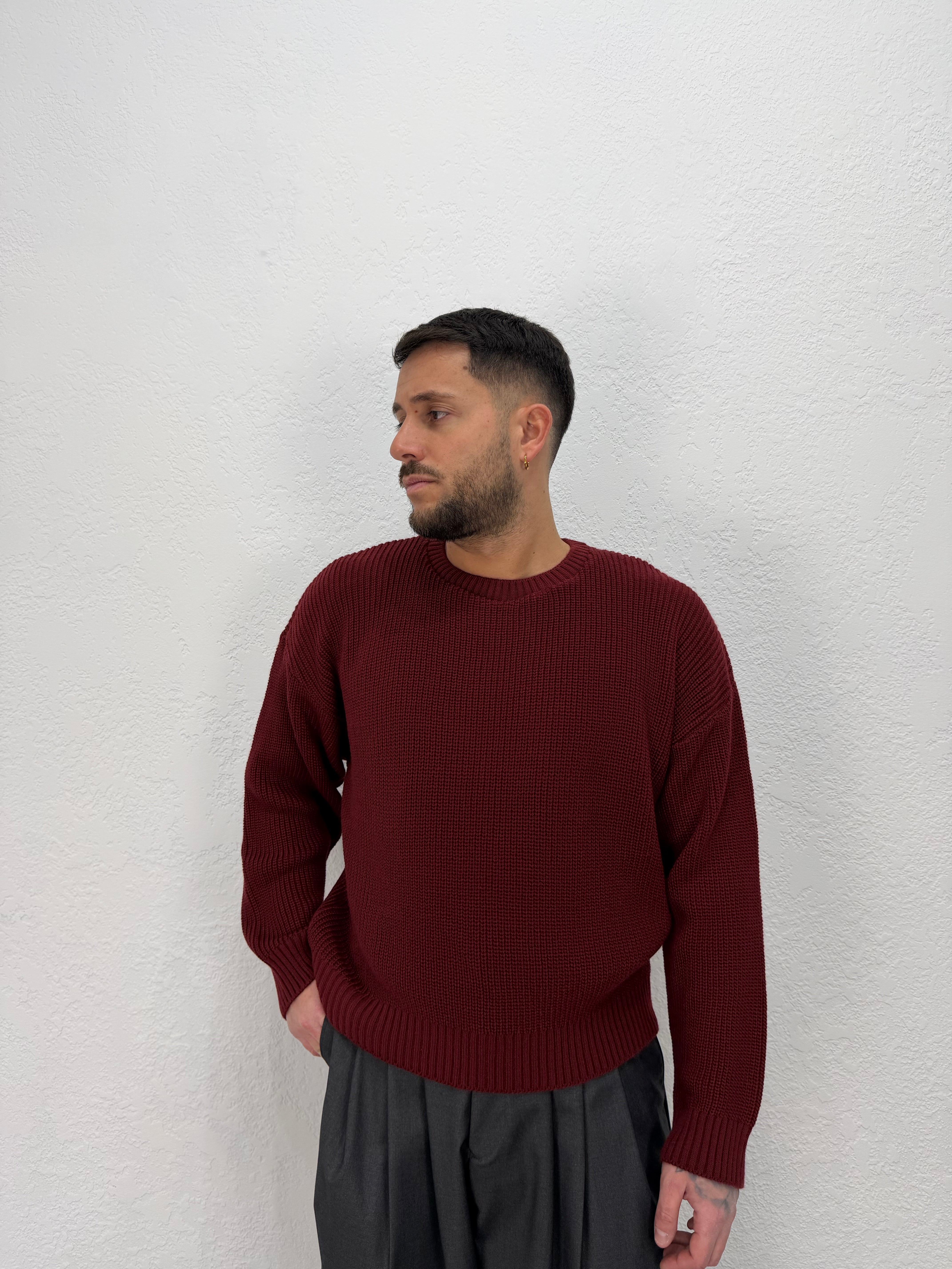 MAGLIONE GIROCOLLO CROPP