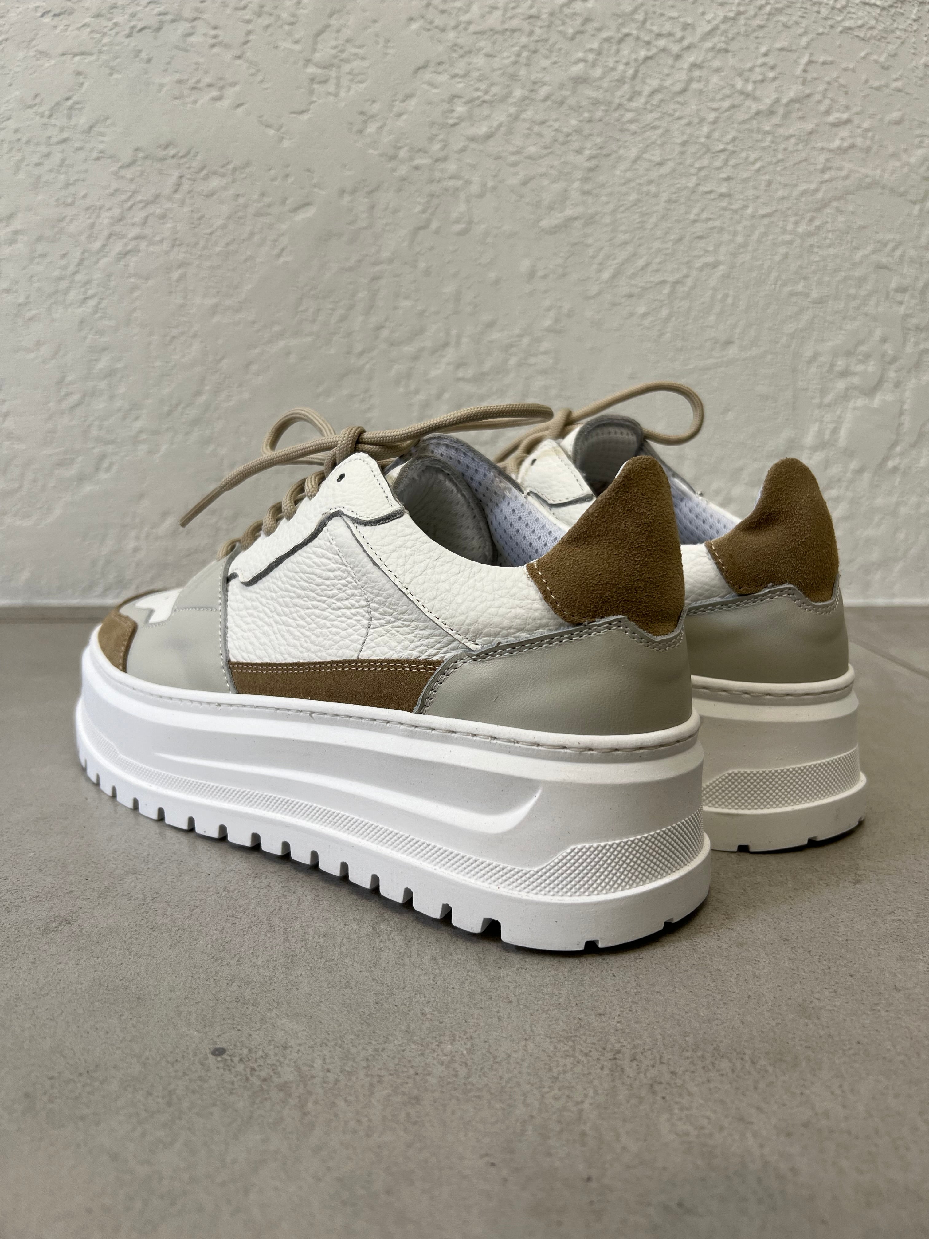 Sneakers Bear in Camoscio e Pelle