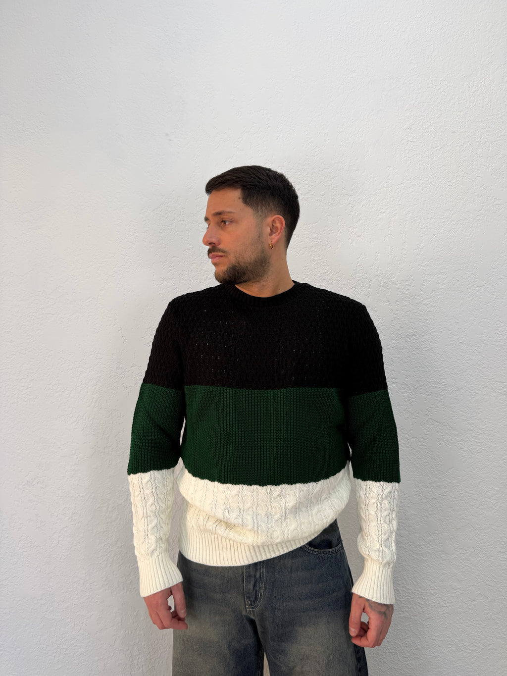 MAGLIONE TRICOLOR