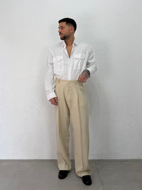 PANTALONE LINO KEVIN/ SAFARI