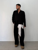 CAMICIA OVER COTONE E VISCOSA