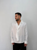 CASACCA EFFETTO RASO CON FOULARD