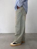 JEANS BAGGY SABBIATO CHIARO CON LACCIO