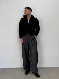 MAGLIONE OVER MEZZO COLLO CON ZIP