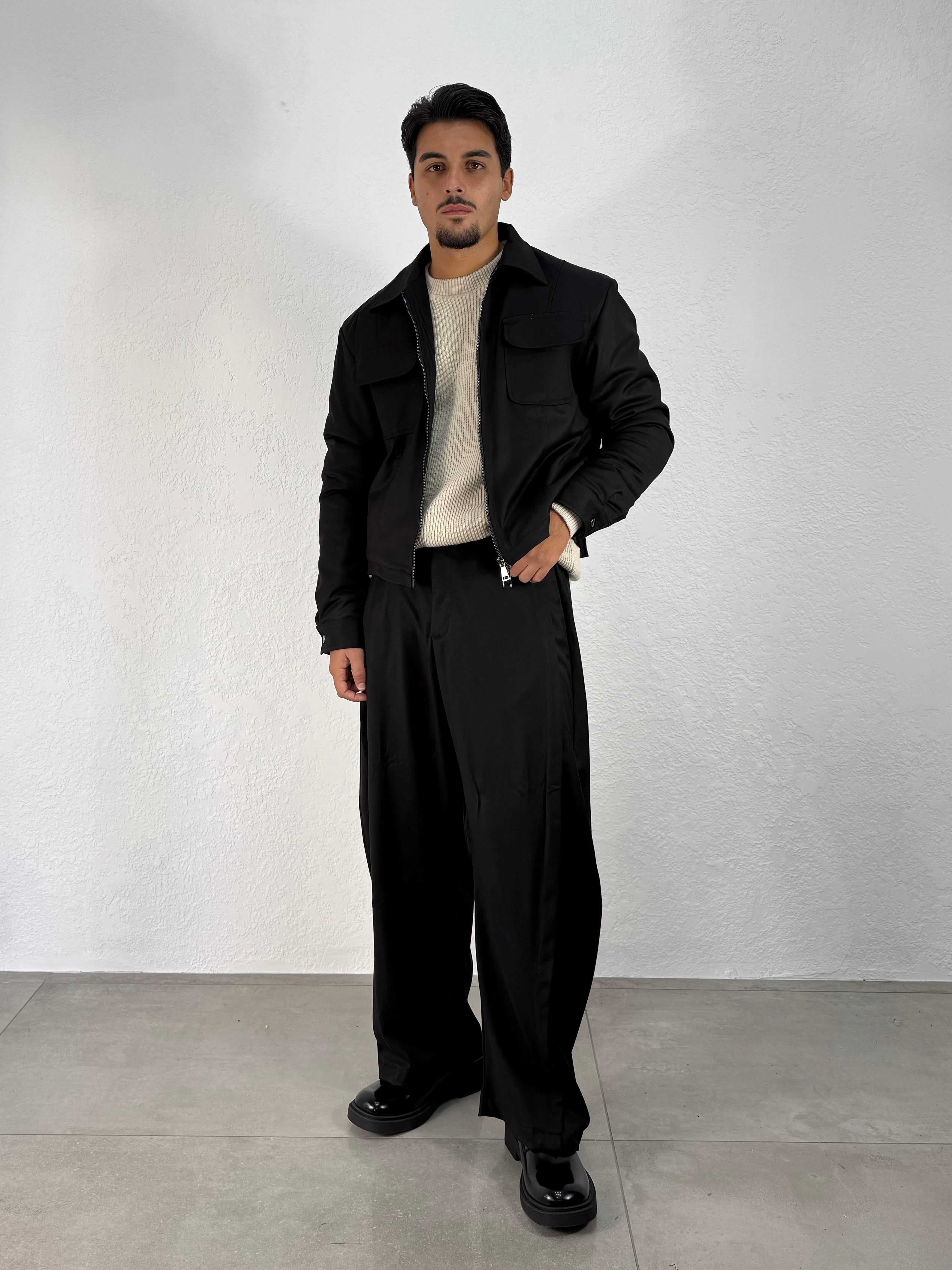 JACKET CROPPED COORDSET BALOON