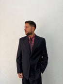BLAZER DENZEL RELAXED MONOPETTO BLU SCURO