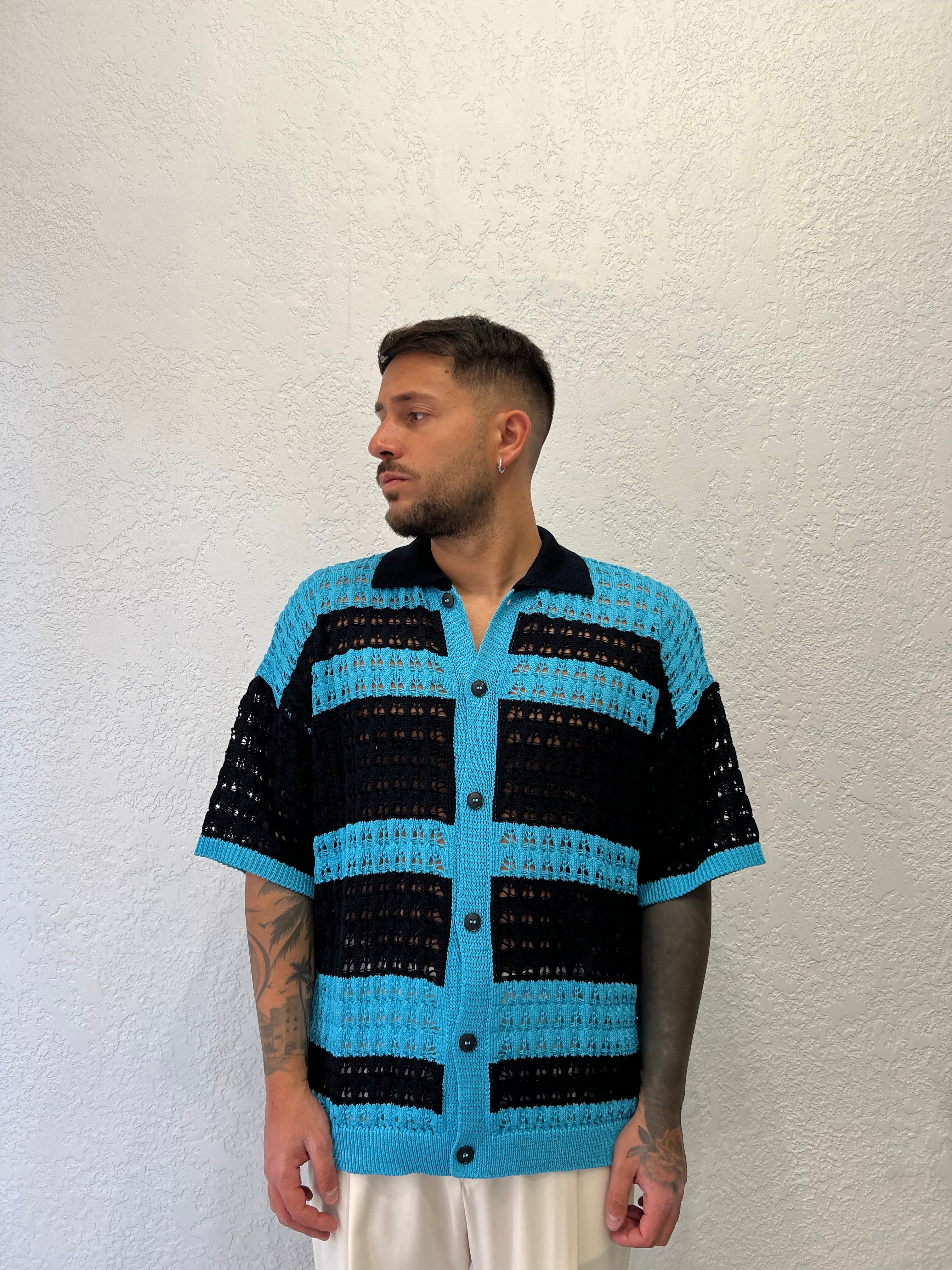 Camicia Over a Fasce Traforata