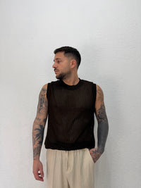 MAGLIA SMANICATO TRAFORATA